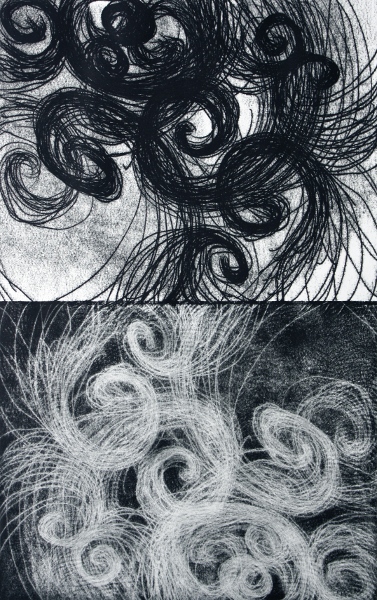 Brooke Mullins Doherty, "Biorhythms IV 9 (All Those Curls)"