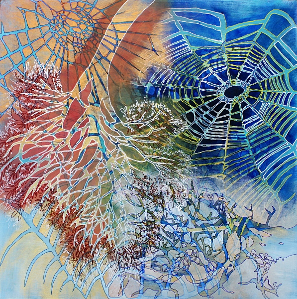 Brooke Mullins Doherty, "Blue Tracery 2"