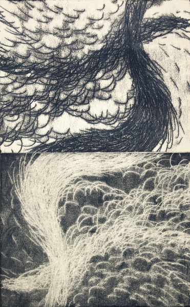 Brooke Mullins Doherty, "Biorhythms II, 23 (Wolf Moon, Waning)"